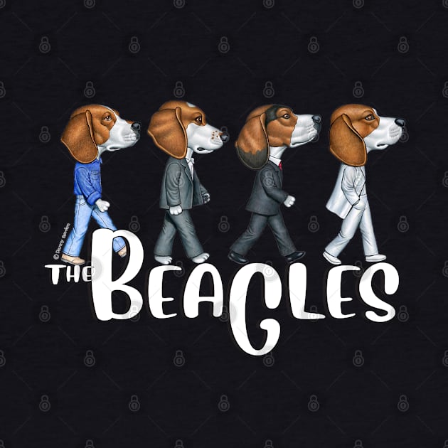 The Beagles THREE by Danny Gordon Art